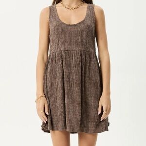 Afends jesse seersucker mini dress size XL